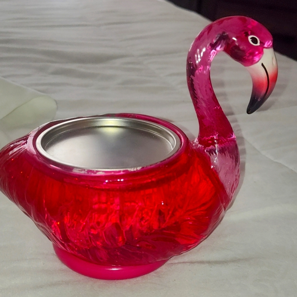 Bath & Body Works Flamingo 3 Wick Candle Holder